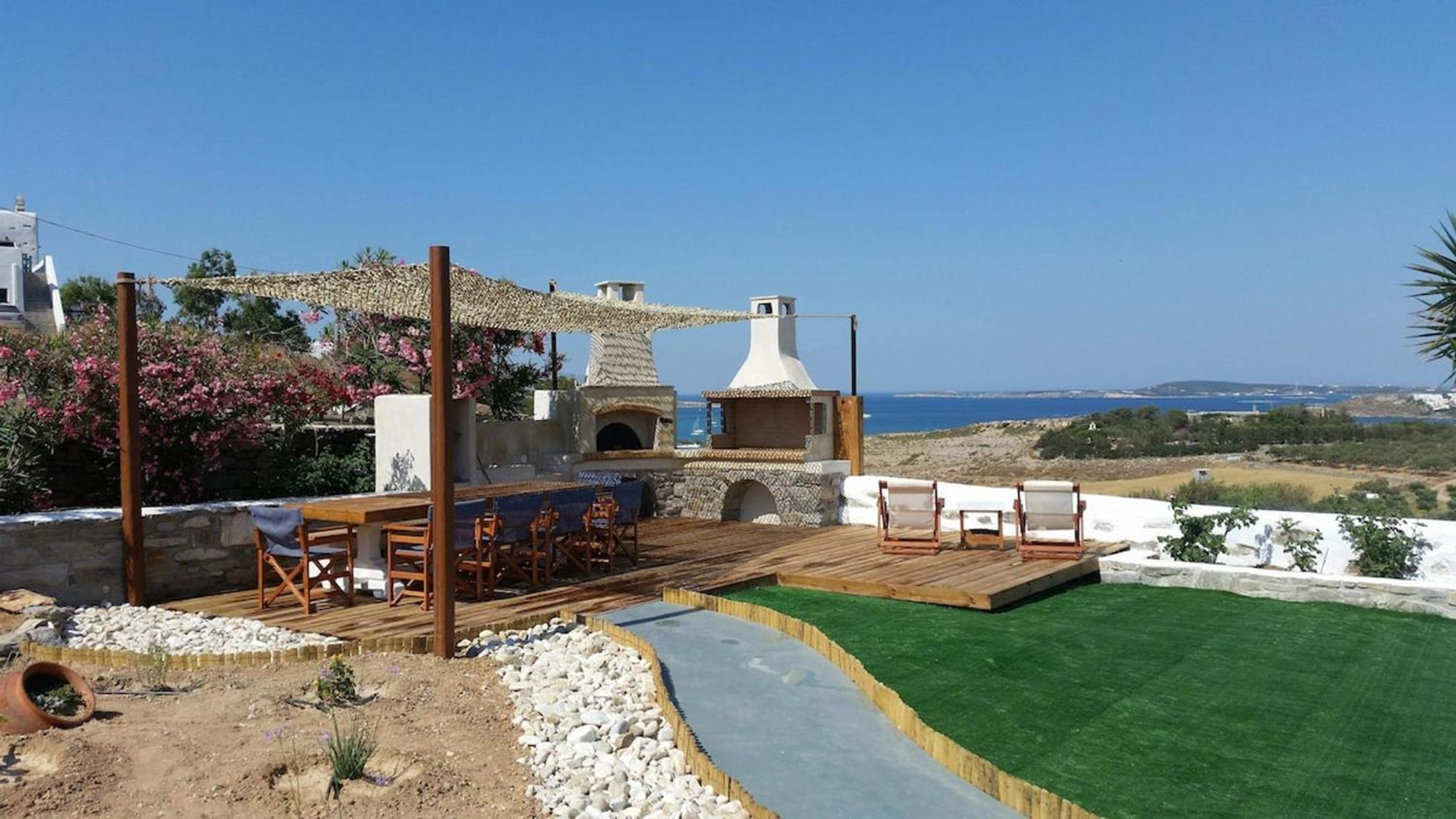 Maria Seaview Villa Near Naousa Exteriér fotografie